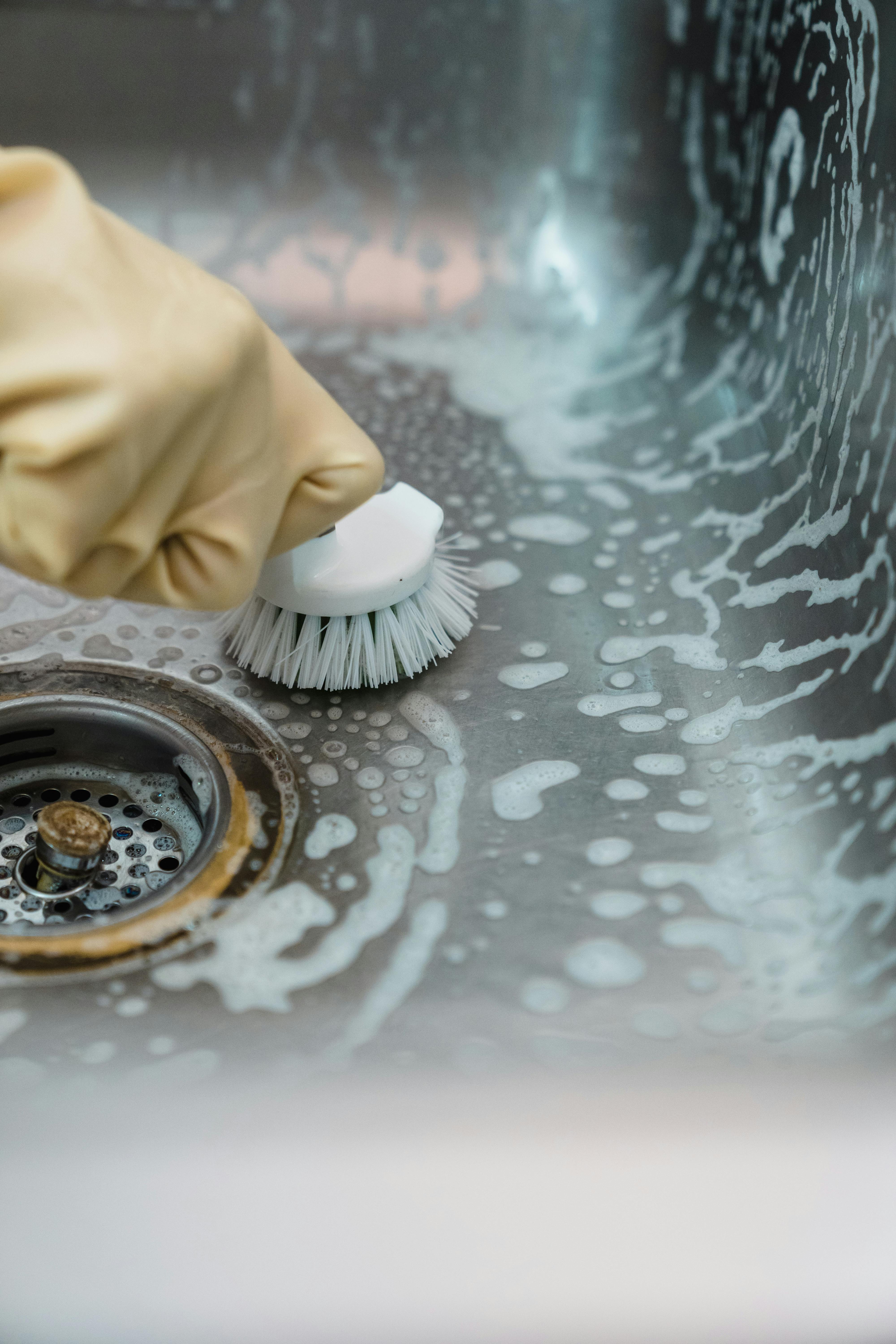 Deep clean bathroom sink Delta